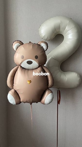 Воздушные шарики, с цифрой, фольгированные, латексные, набор 12 шт, для дня рождения 54980 фото