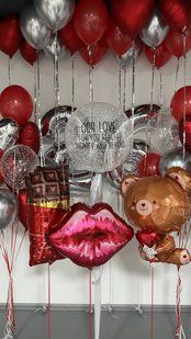 Повітряні кульки, з цифрами, латексні та фольговані, набір 36шт, хром, пастельні, для дня народження 55884 фото