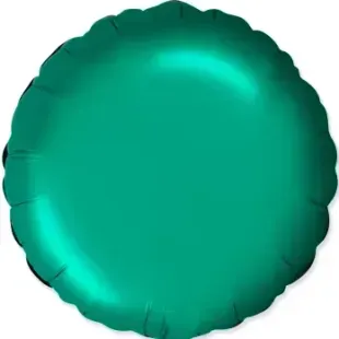 Воздушный шар Круг сатин зелёный Satin Green 45см 56132 фото