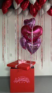 Воздушные шарики, латексные, набор 28 шт, красные, микс цветов 55976 фото