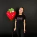 Воздушный шар Клубничка с цветком 95269 фото 2