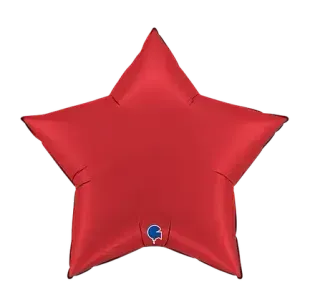 Повітряна куля 91 см 040 ЗІРКА Сатин Рубінова | Satin Rubin Red 86154 фото