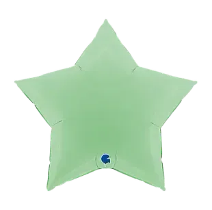 Повітряна куля 91 см 005 ЗІРКА Макарун Зелена | Matte Green 74477 фото