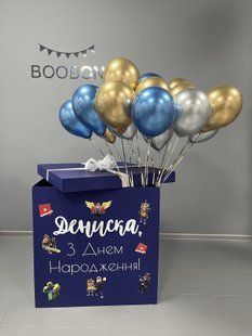 Воздушные шарики, с бантиком, латексные, набор 26 шт, хром 55394 фото
