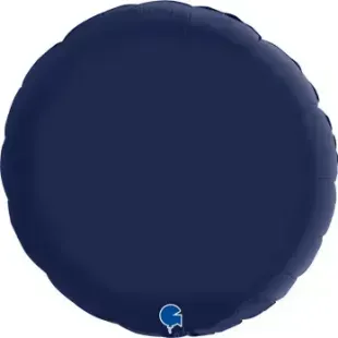 Повітряна куля 91 см Коло сатин синій неві Satin Navy Blue 3204-0928&nbsp; фото