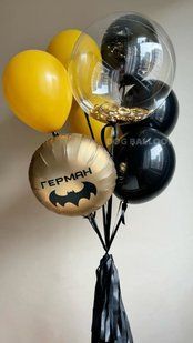 Повітряні кульки, bubble, латексні та фольговані, набір 9 шт, пастельні 55160 фото