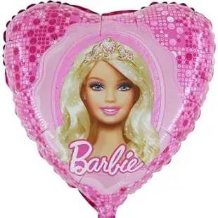 Воздушный шар Сердце Барби Barbie 45см 3202-3297 фото