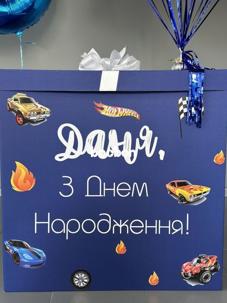 Повітряні кульки, з цифрою, латексні та фольговані, набір 22 шт, хром, сині, для дня народження 55369 фото